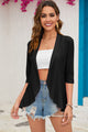 Eyelet Open Front Cardigan Trandify deal