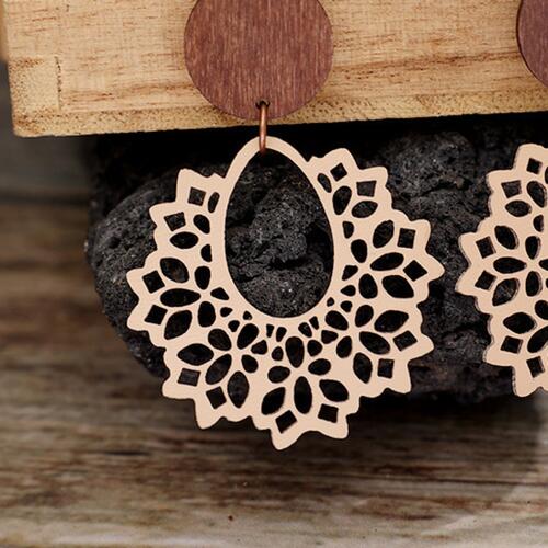Geometric Cutout Dangle Earrings Trandify deal