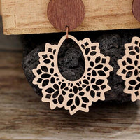 Geometric Cutout Dangle Earrings Trandify deal