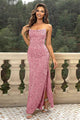 Sequin Backless Split Maxi Dress Trandify deal