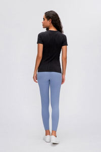 Millennia Round Neck Short Sleeve Active T-Shirt Trandify deal