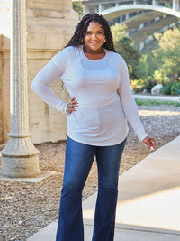 Basic Bae Full Size Round Neck Long Sleeve T-Shirt Trandify deal