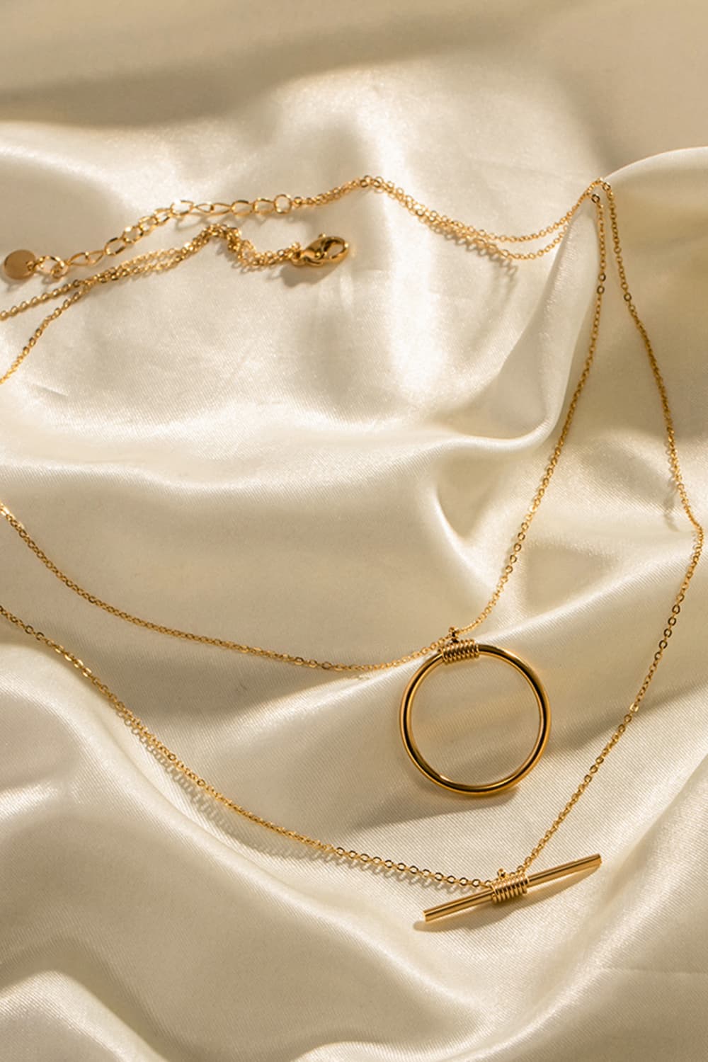 Double-Layered Stainless Steel Necklace Trandify deal