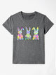 Rabbit Round Neck Short Sleeve T-Shirt Trandify deal