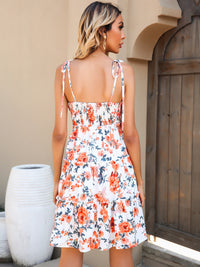 Perfee Floral Tiered Spaghetti Strap Dress Trandify deal