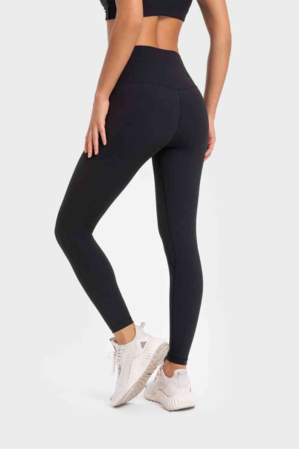 Millennia Highly Stretchy Wide Waistband Yoga Leggings Trandify deal