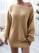 Rib-Knit Mini Sweater Dress Trandify deal