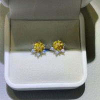 2 Carat Moissanite 925 Sterling Silver Stud Earrings Trandify deal