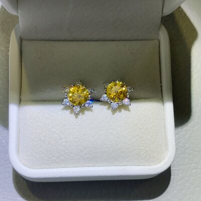 2 Carat Moissanite 925 Sterling Silver Stud Earrings Trandify deal