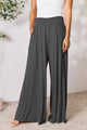 Double Take Full Size Smocked Wide Waistband Wide Leg Pants Trandify deal