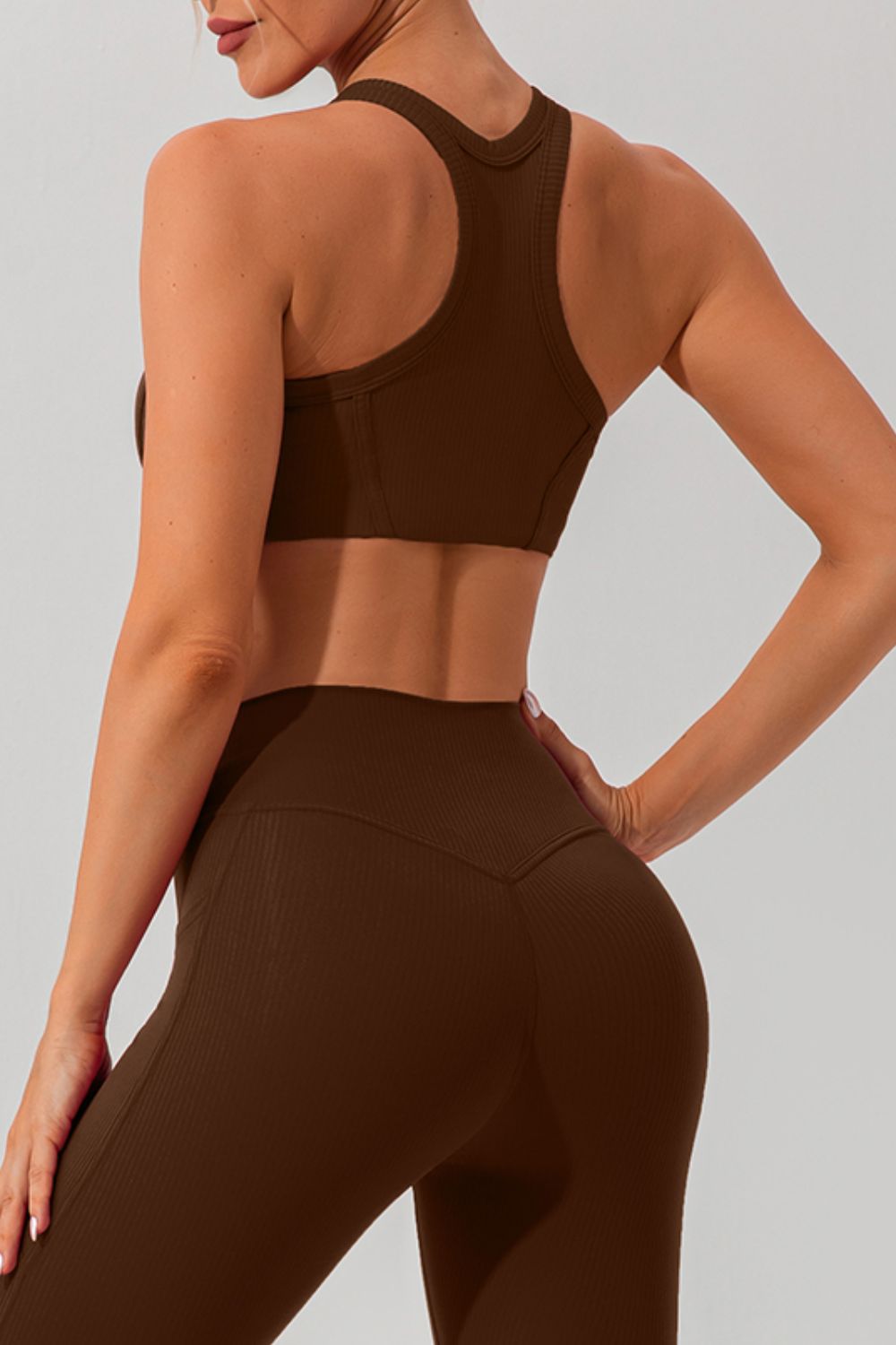 Round Neck Racerback Active Tank Trandify deal