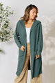 Basic Bae Full Size Hooded Sweater Cardigan Trandify deal