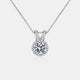 1 Carat Moissanite Rabbit Ears Shape Pendant Necklace Trandify deal
