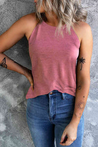 Curved Hem Grecian Tank Top - Trandify Deal