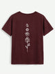 Rose Round Neck Short Sleeve T-Shirt Trandify deal
