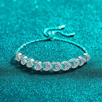 1 Carat Moissanite 925 Sterling Silver Bracelet Trandify deal