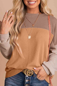 Color Block Dropped Shoulder T-Shirt Trandify deal