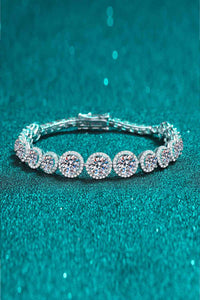 925 Sterling Silver 10.4 Carat Moissanite Bracelet Trandify deal