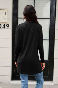 Basic Bae Full Size Open Front Long Sleeve Cardigan with Pockets Trandify deal