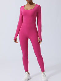 Twisted Backless Long Sleeve Jumpsuit Trandify deal