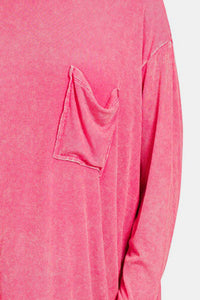 Zenana Round Neck Long Sleeve T-Shirt Trandify deal
