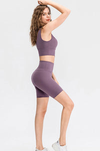 Slim Fit Wide Waistband Sports Shorts Trandify deal