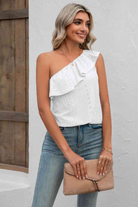 Eyelet One-Shoulder Tank Trandify deal