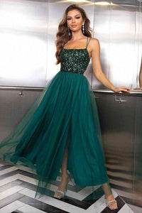 Lace-Up Backless Mesh Dress Trandify deal