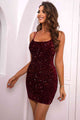 Sequin Double-Strap Bodycon Dress Trandify deal