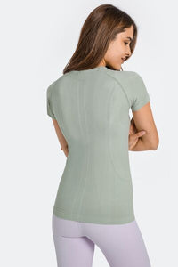 Millennia Round Neck Short Sleeve Active T-Shirt Trandify deal