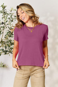 Basic Bae Full Size Round Neck Short Sleeve T-Shirt Trandify deal