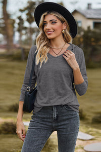 Drawstring Dropped Shoulder Hooded T-Shirt Trandify deal