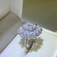 3 Carat Moissanite 925 Sterling Silver Ring Trandify deal