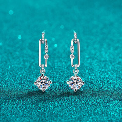 2 Carat Moissanite 925 Sterling Silver Earrings Trandify deal