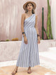 Fashionable Asymmetrical Neck Jumpsuit for Summer – TrandifyDeal