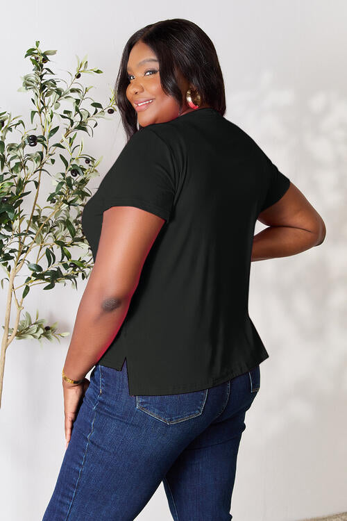 Basic Bae Full Size Round Neck Short Sleeve T-Shirt Trandify deal