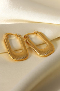 Good Luck Charm Screw-Thread U-Shaped Earrings Trandify deal