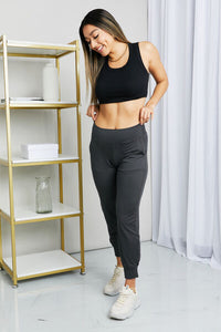 Leggings Depot Full Size Wide Waistband Cropped Joggers Trandify deal