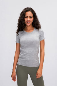 Millennia Round Neck Short Sleeve Active T-Shirt Trandify deal