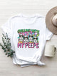 CHILLING WITH MY PEEPS Round Neck T-Shirt Trandify deal