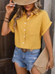 Textured Pocketed Button Up Shirt Trandify deal