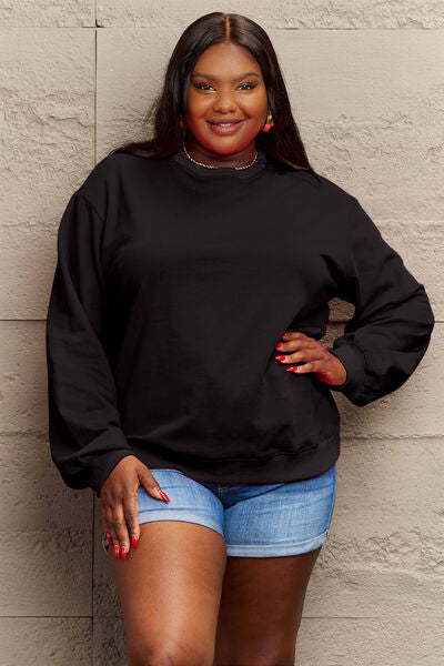 Simply Love Full Size IF I'M TOO MUCH THEN GO FIND LESS Round Neck Sweatshirt Trandify deal
