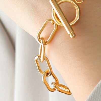 Zircon Titanium Steel Closure Bracelet Trandify deal