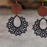 Geometric Cutout Dangle Earrings Trandify deal