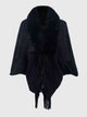 Open Front Fringe Hem Poncho Trandify deal