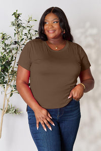 Basic Bae Full Size Round Neck Short Sleeve T-Shirt Trandify deal