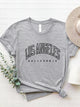 LOS ANGELES CALIFORNIA Round Neck T-Shirt Trandify deal