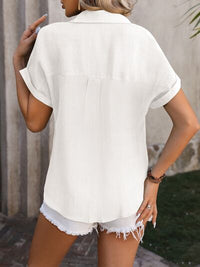 Button Up Short Sleeve Shirt Trandify deal
