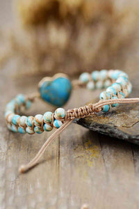 Handmade Heart Shape Natural Stone Bracelet Trandify deal