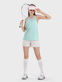 Millennia Round Neck Wide Strap Active Tank Trandify deal